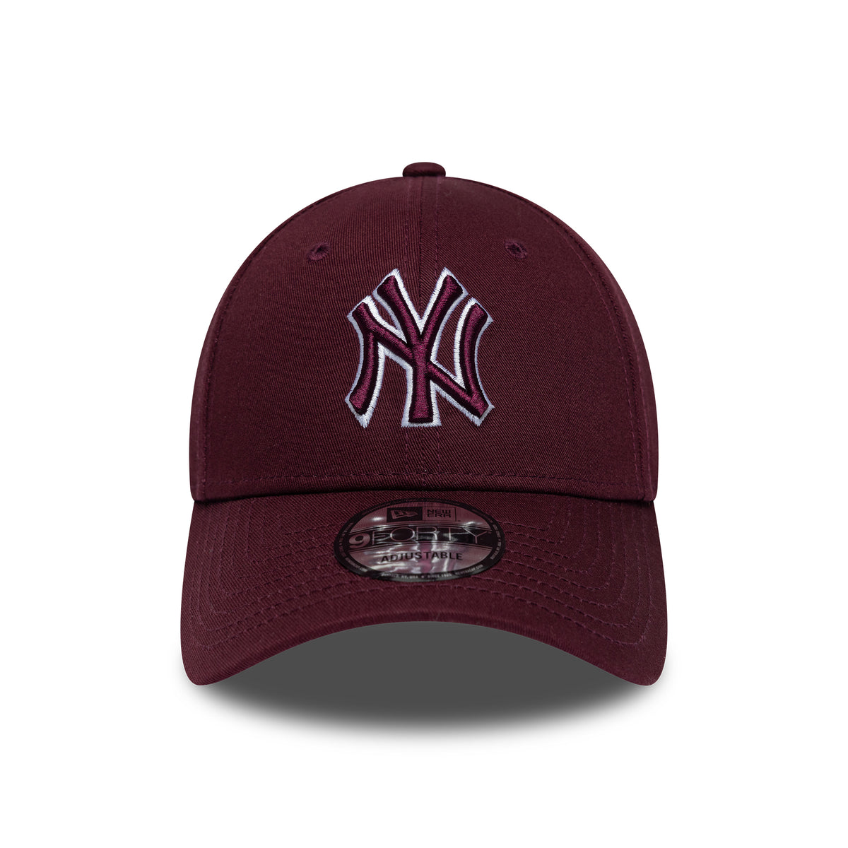 Gorra de béisbol 9FORTY MLB Team Outline New York Yankees de New Era - Granate-Blanco