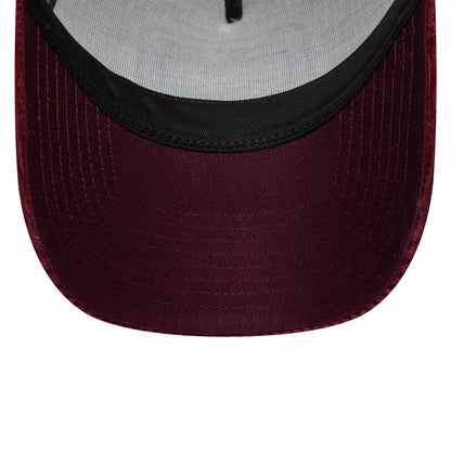 Gorra de camionero 9FORTY A-Frame Cord Visor de New Era - Piedra-Granate