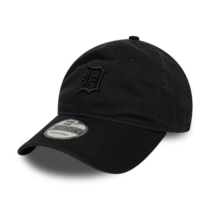 Gorra de béisbol 9TWENTY MLB Washed Midi Logo Detroit Tigers de New Era - Negro sobre Negro