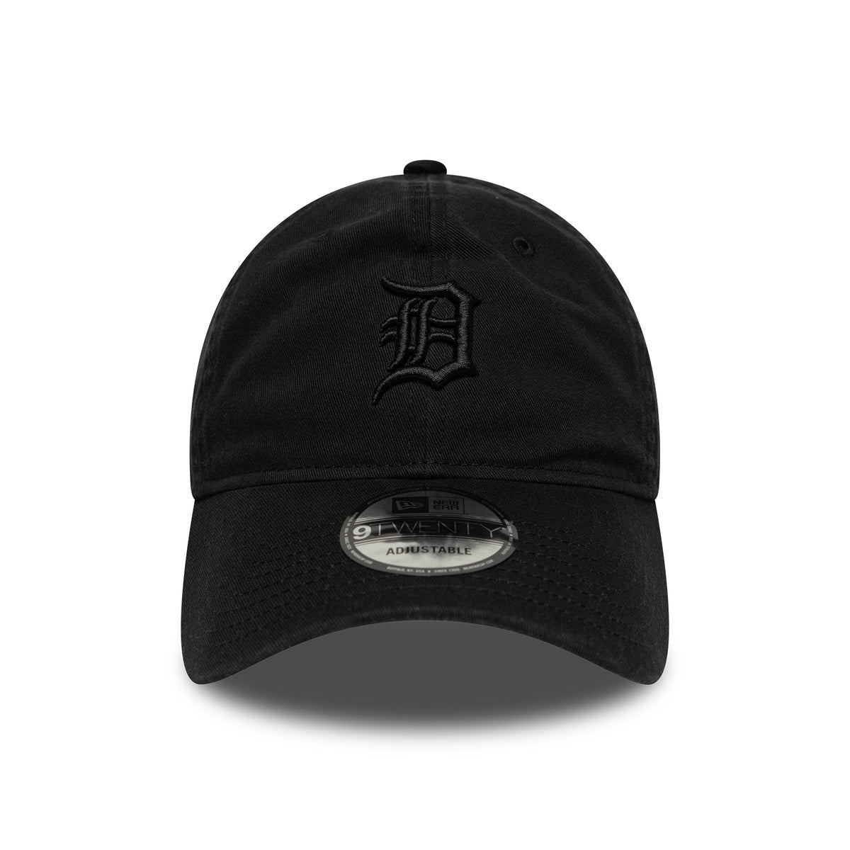 Gorra de béisbol 9TWENTY MLB Washed Midi Logo Detroit Tigers de New Era - Negro sobre Negro