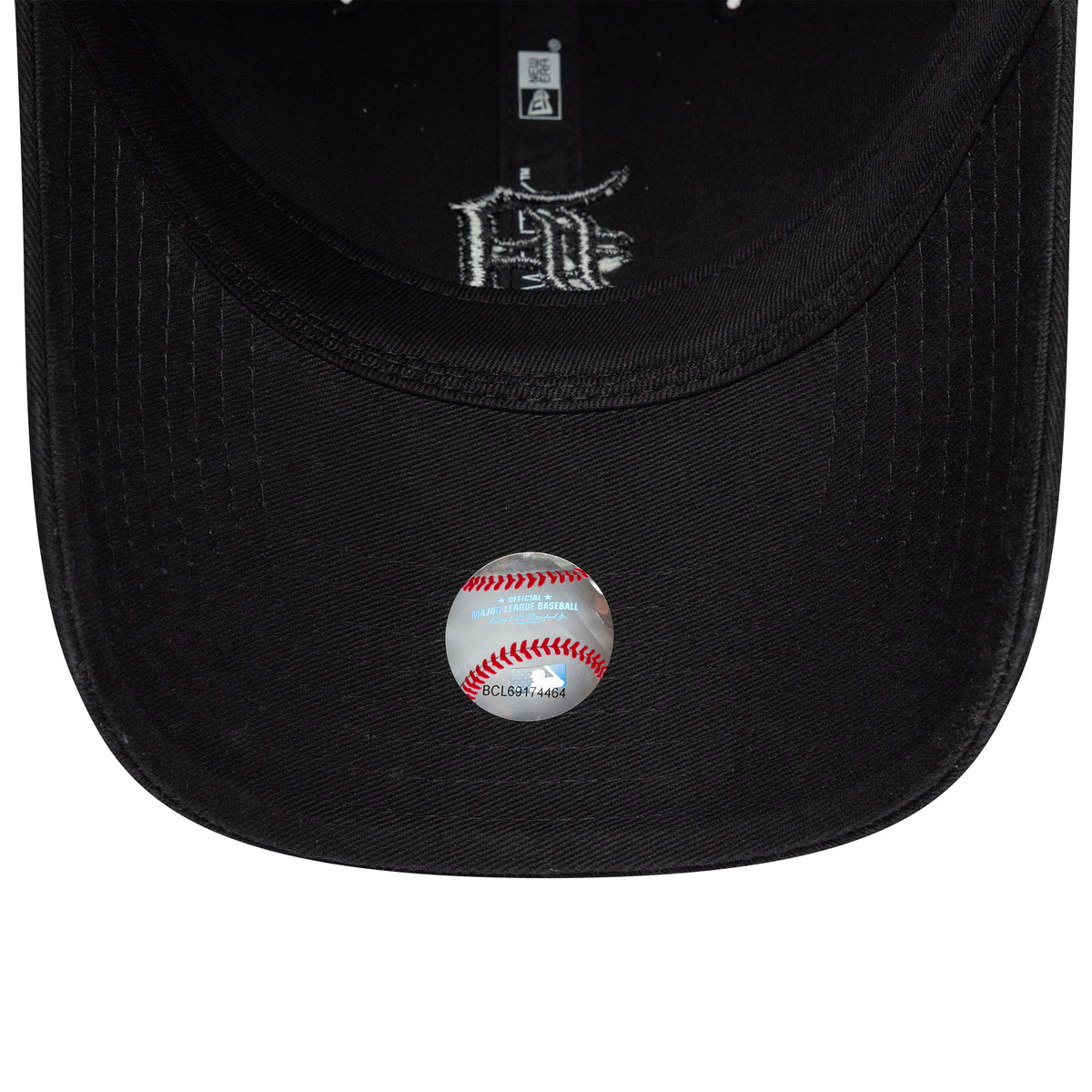 Gorra de béisbol 9TWENTY MLB Washed Midi Logo Detroit Tigers de New Era - Negro sobre Negro