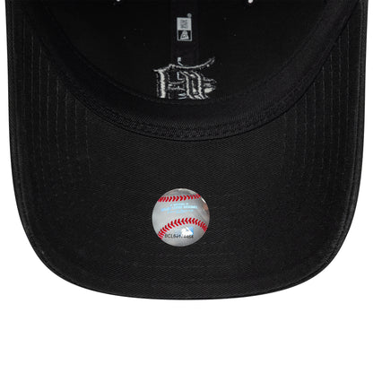 Gorra de béisbol 9TWENTY MLB Washed Midi Logo Detroit Tigers de New Era - Negro sobre Negro