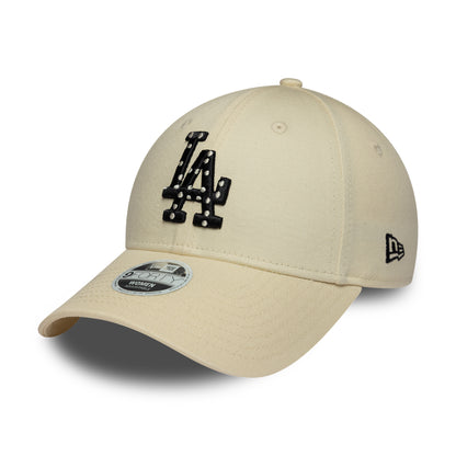Gorra de béisbol 9FORTY MLB Polka Dot Infill L.A. Dodgers de New Era - Crema-Negro