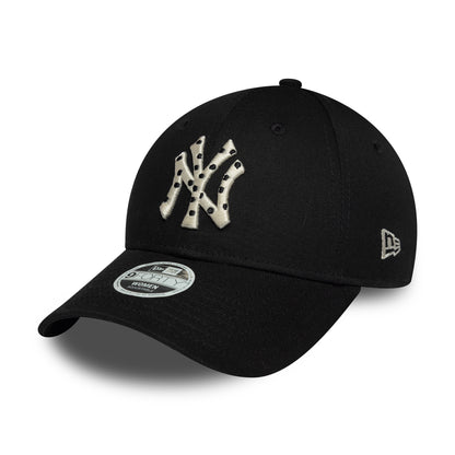 Gorra de béisbol 9FORTY MLB Polka Dot Infill New York Yankees de New Era - Negro-Crema