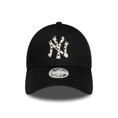 Gorra de béisbol 9FORTY MLB Polka Dot Infill New York Yankees de New Era - Negro-Crema