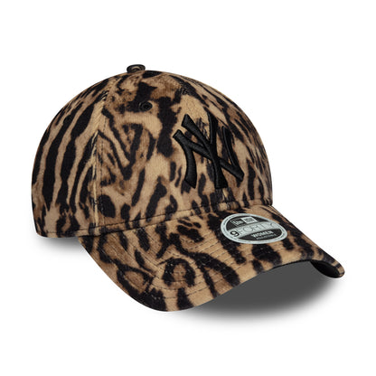 Gorra de béisbol 9FORTY MLB Ocelot Print New York Yankees de New Era - Marrón-Negro