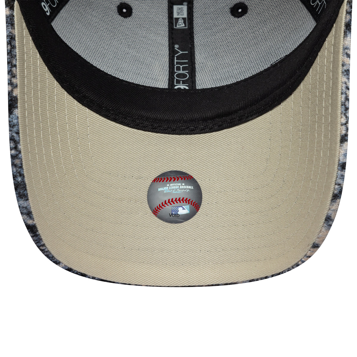 Gorra de béisbol 9FORTY MLB Snake Print New York Yankees de New Era - Negro-Beige