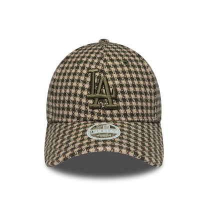 Gorra de béisbol 9FORTY M-Crown MLB Pata de Gallo L.A. Dodgers de New Era - Camel-Verde Oliva