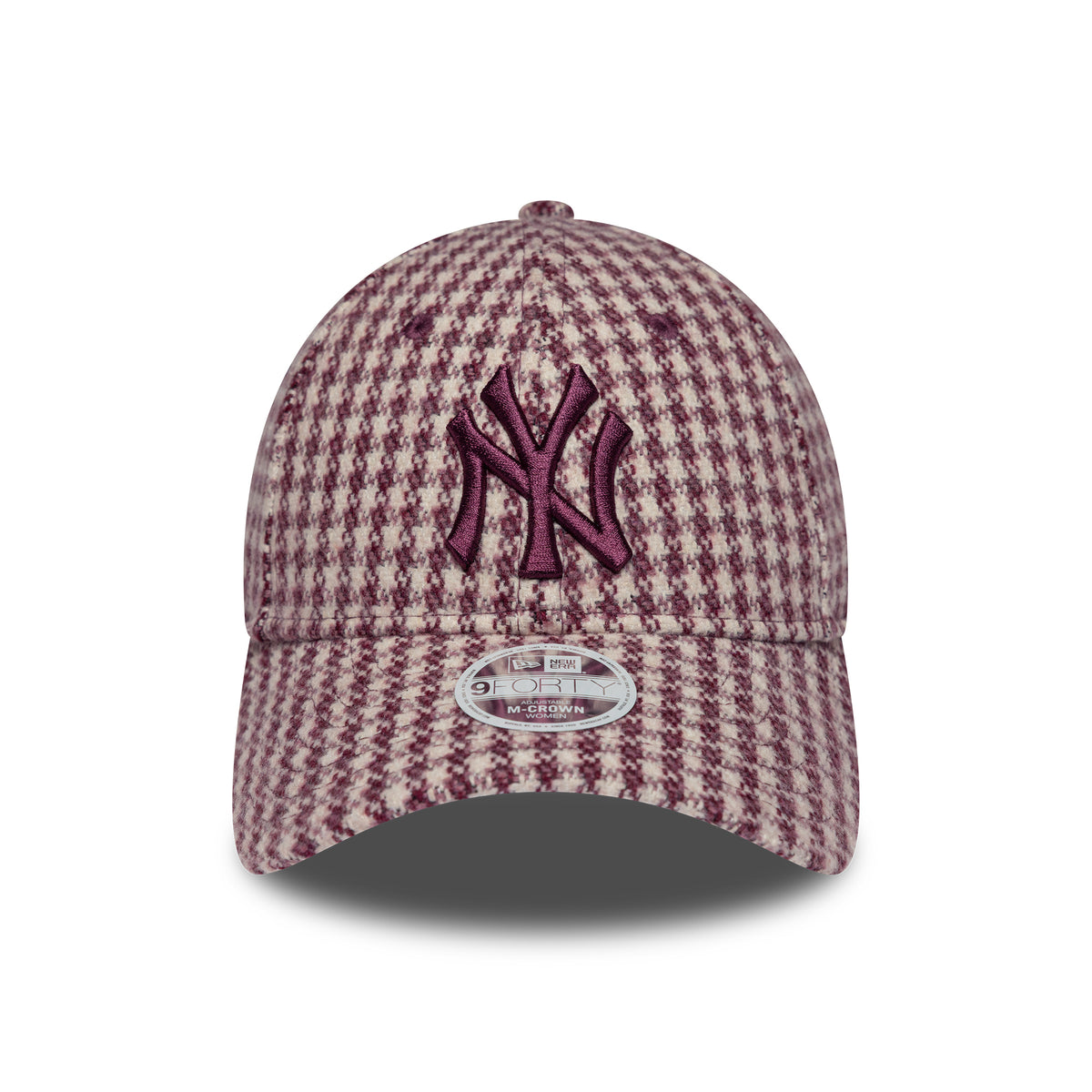 Gorra de béisbol 9FORTY M-Crown MLB Pata de Gallo New York Yankees de New Era - Crema-Burdeos