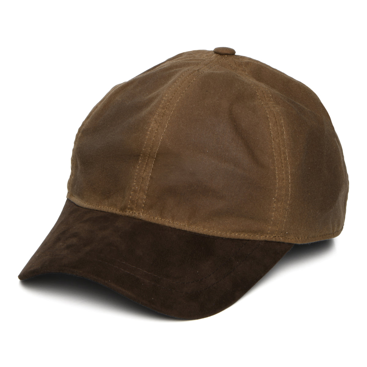 Gorra de béisbol de algodón encerado británico de Failsworth - Café