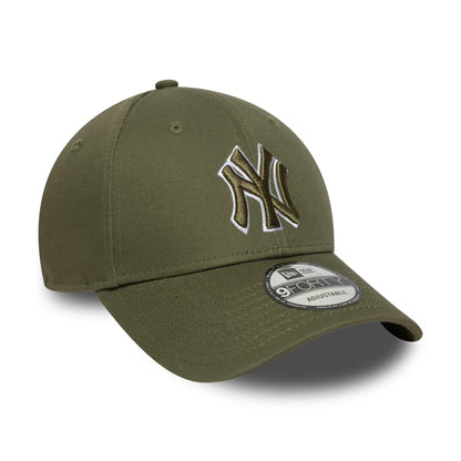 Gorra de béisbol 9FORTY MLB Outline New York Yankees de New Era - Verde Oliva