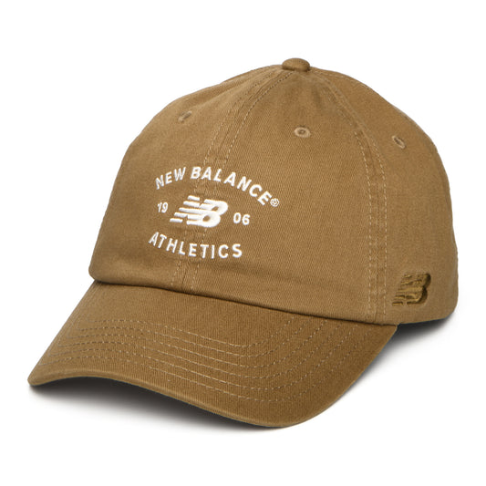 Gorra de béisbol Athletics de algodón de New Balance - Corteza