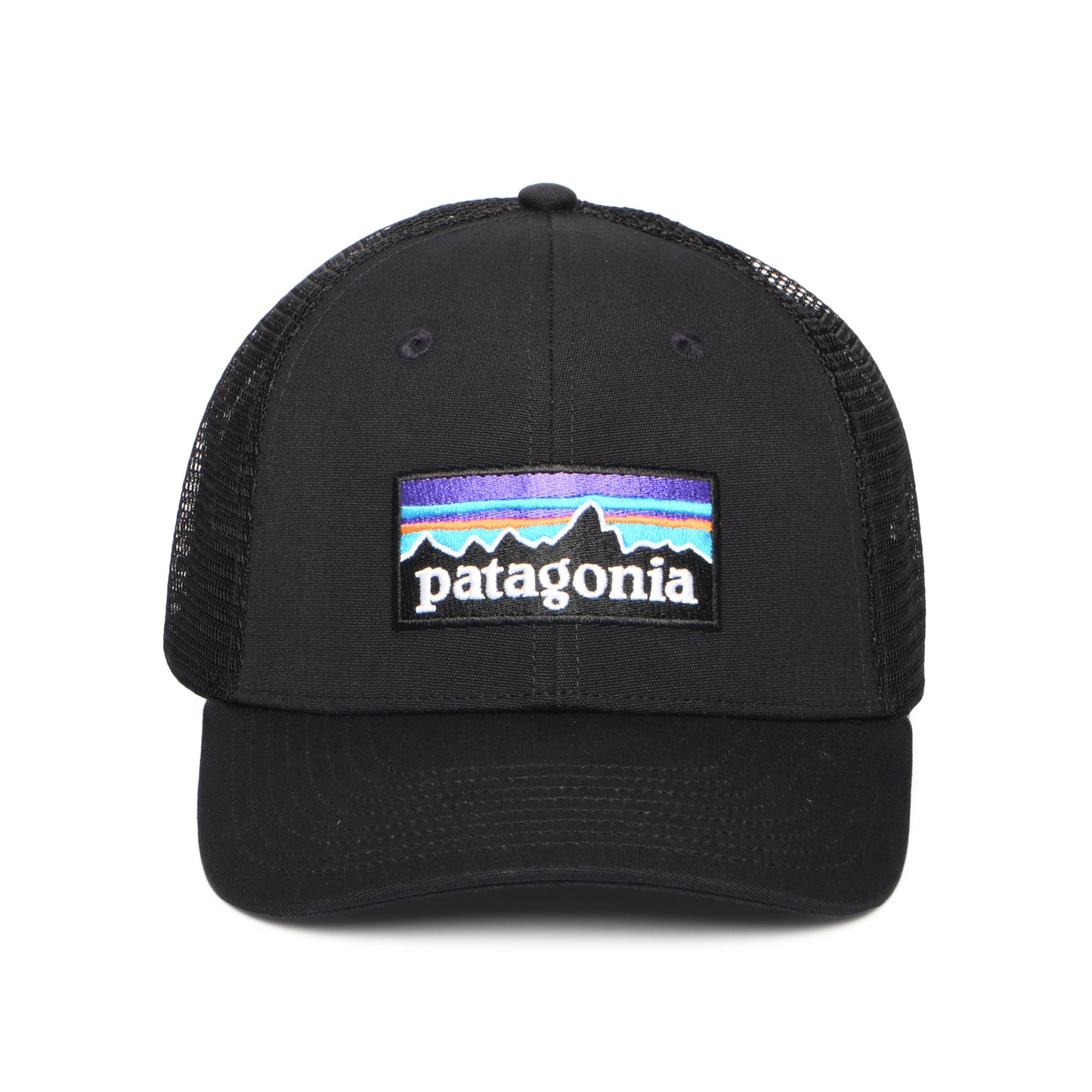 Gorra de camionero P-6 Logo LoPro de algodón orgánico de Patagonia - Negro