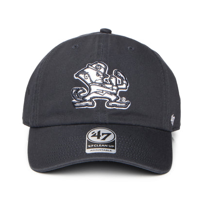 Gorra de béisbol NCAA Clean Up Notre Dame Fighting de 47 Brand - Azul Marino Lavado