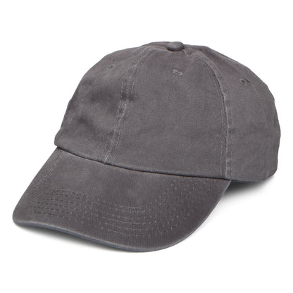 Gorra de béisbol de algodón lavado de Village Hats - Antracita