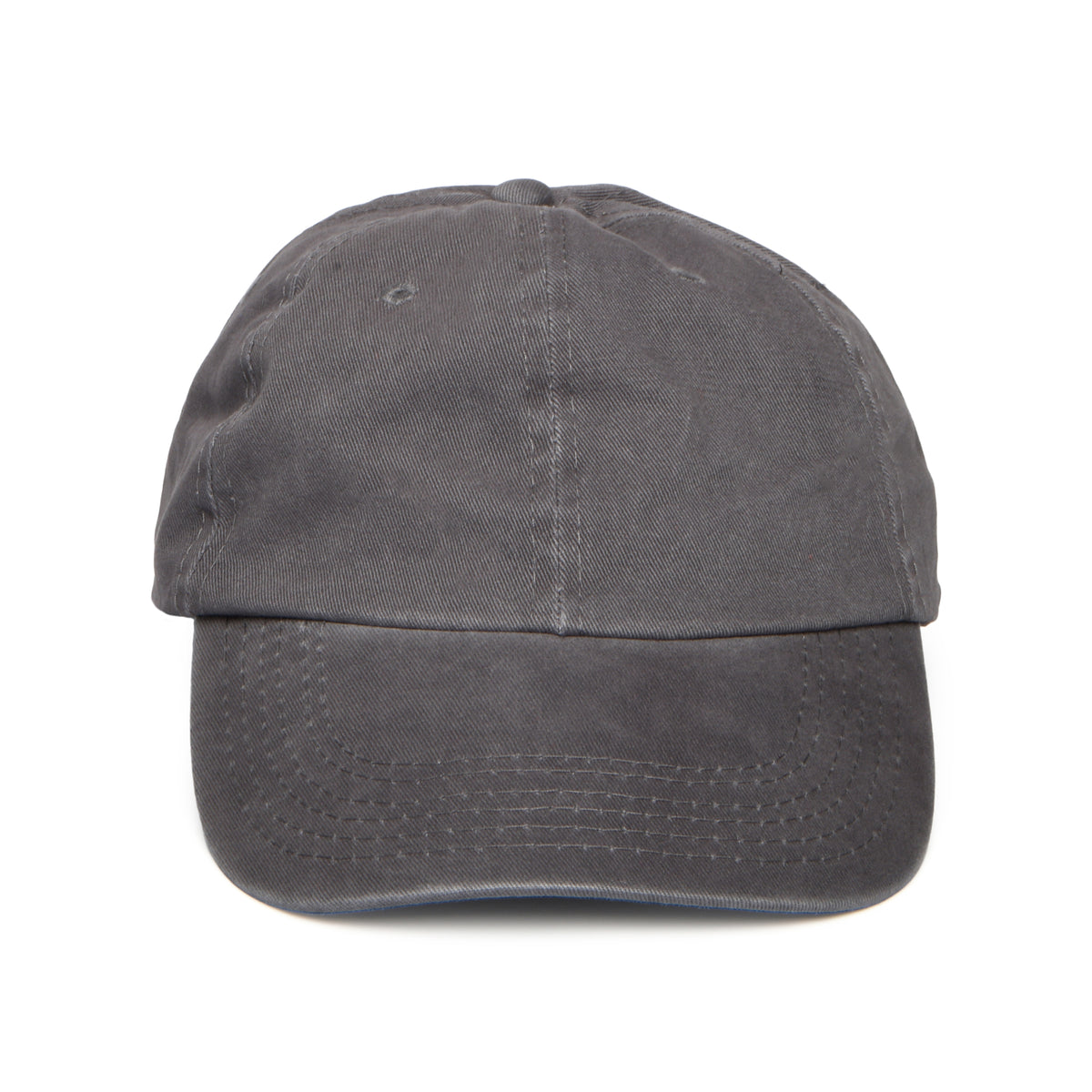 Gorra de béisbol de algodón lavado de Village Hats - Antracita