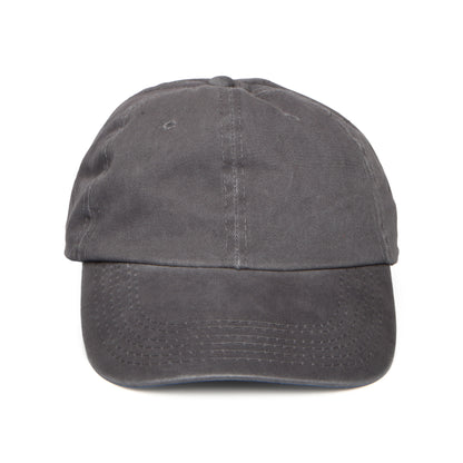 Gorra de béisbol de algodón lavado de Village Hats - Antracita
