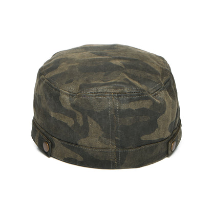 Gorra militar de aspecto avejentado de algodón de Dorfman Pacific - Camuflaje