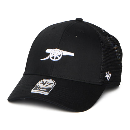 Gorra de camionero Branson MVP Gunners Arsenal FC de 47 Brand - Negro-Blanco