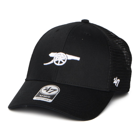 Gorra de camionero Branson MVP Gunners Arsenal FC de 47 Brand - Negro-Blanco