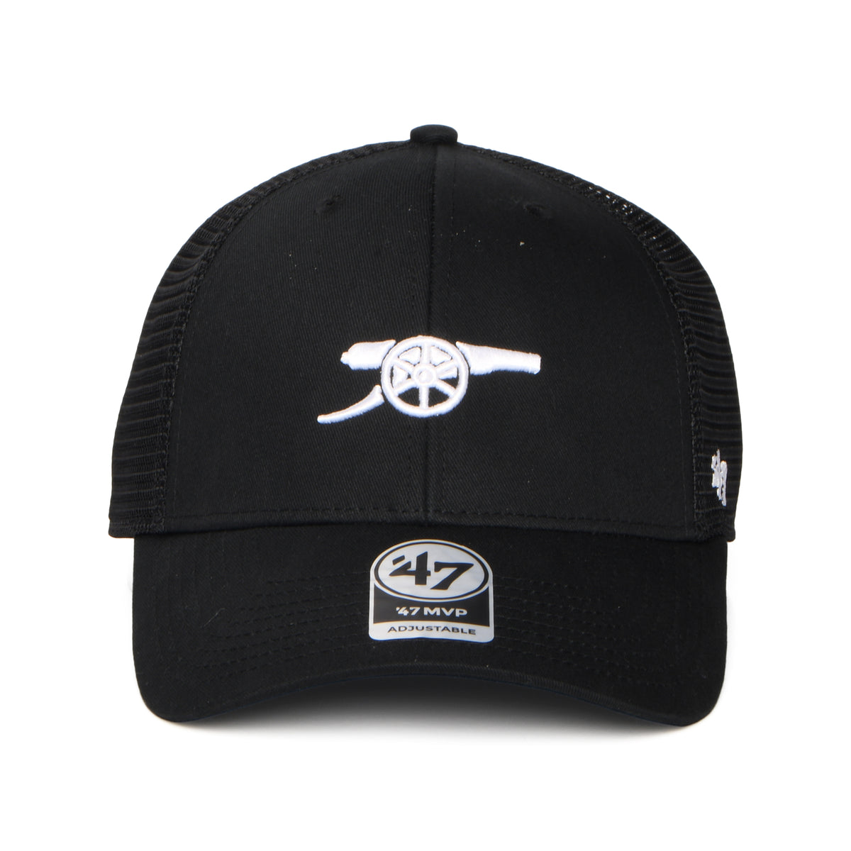 Gorra de camionero Branson MVP Gunners Arsenal FC de 47 Brand - Negro-Blanco