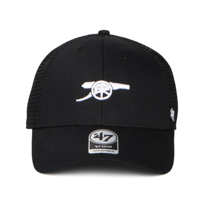 Gorra de camionero Branson MVP Gunners Arsenal FC de 47 Brand - Negro-Blanco
