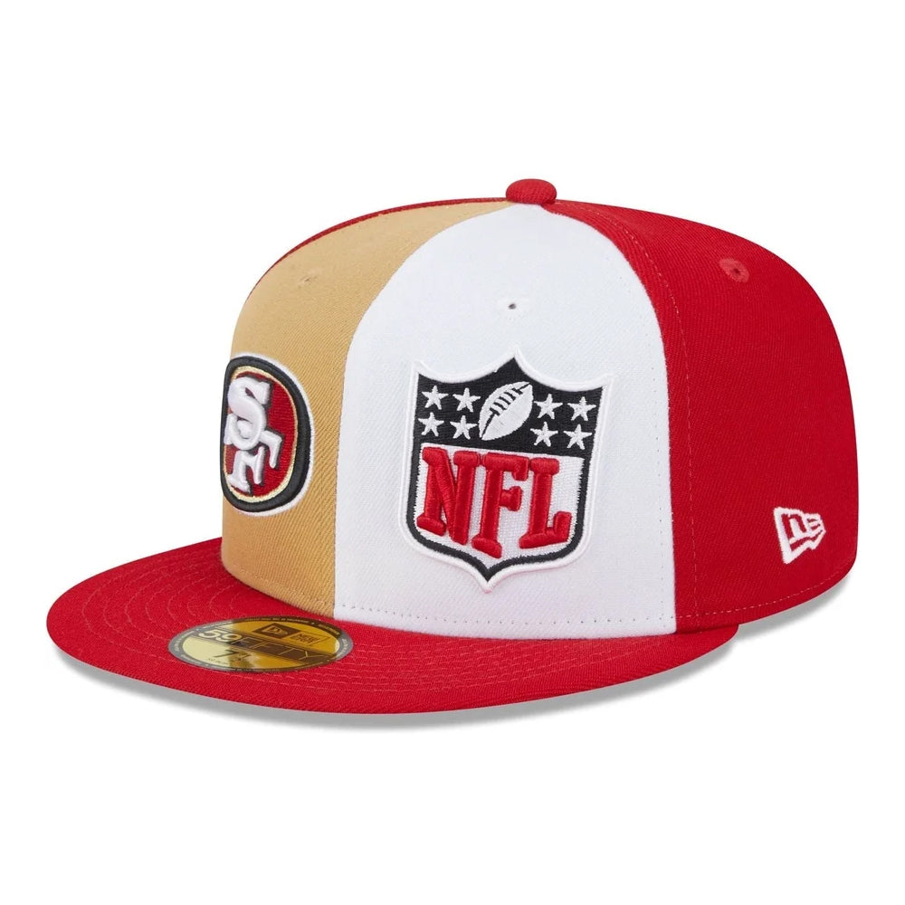 Gorra de béisbol 59FIFTY NFL On Field Sideline San Francisco 49ers de New Era - Escarlata-Blanco