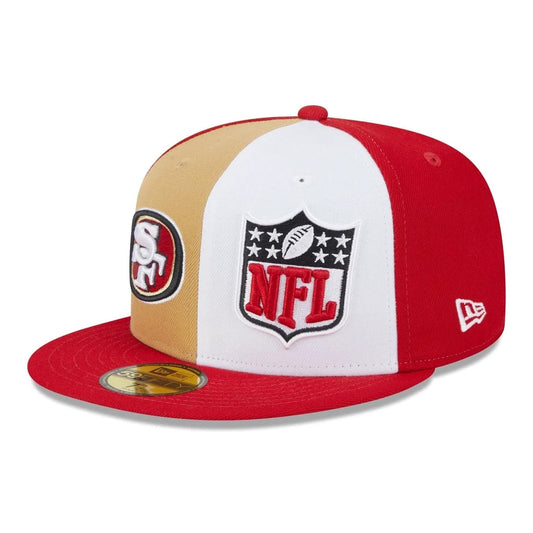 Gorra de béisbol 59FIFTY NFL On Field Sideline San Francisco 49ers de New Era - Escarlata-Blanco