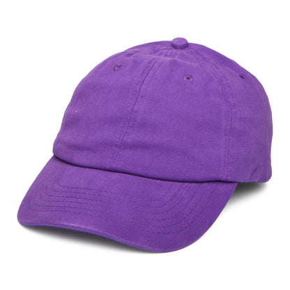 Gorra de béisbol de algodón lavado de Village Hats - Morado