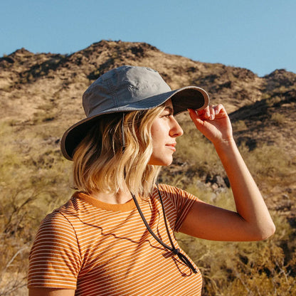 Sombrero Booney Evergreen plegable Ala ancha de Dorfman Pacific - Kaki