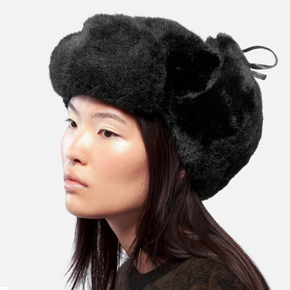 Gorro Aviador de piel sintética de Kangol - Negro