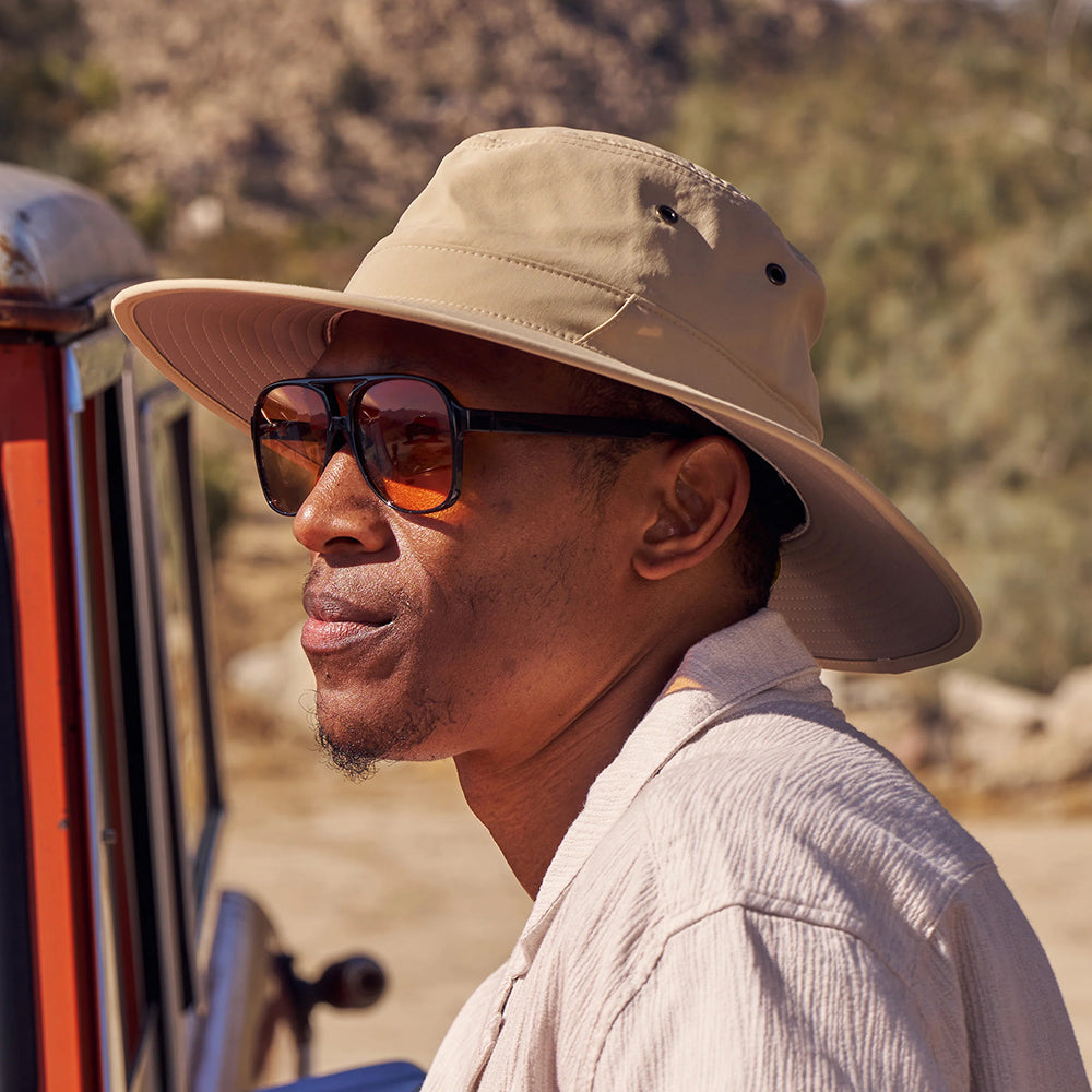 Sombrero de Sol Passport reciclado Repelente al agua de Sunday Afternoons - Marrón Claro