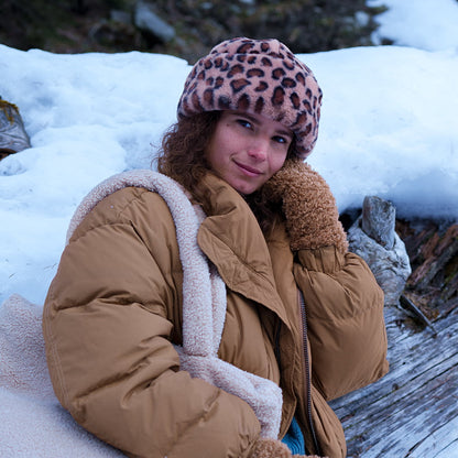 Sombrero de invierno Cherrybush de piel sintética Leopardo de Barts - Marrón