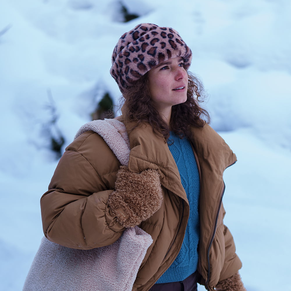 Sombrero de invierno Cherrybush de piel sintética Leopardo de Barts - Marrón