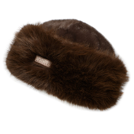 Sombrero de invierno Angeliqa de piel sintética de Barts - Marrón Oscuro