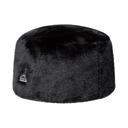 Sombrero Pillbox Topper de piel sintética de Kangol - Negro