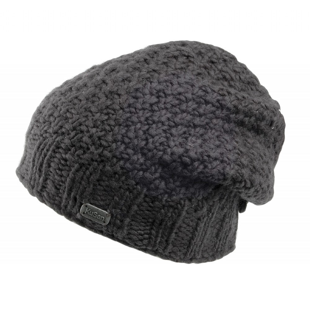Gorro Beanie con botón de Kusan - Antracita