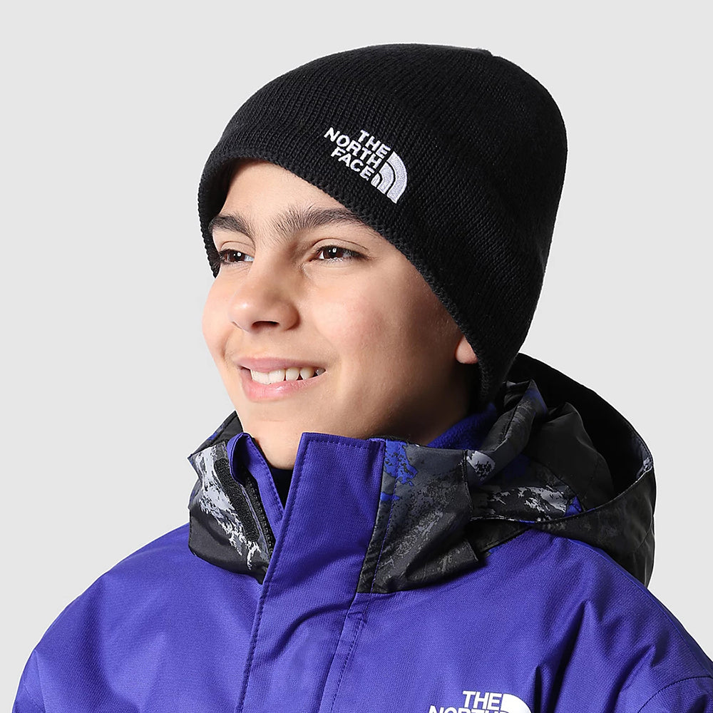Gorro Beanie niños Bones de reciclado de The North Face - Negro