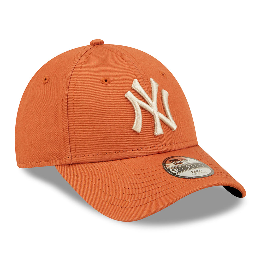 Gorra de béisbol 9FORTY MLB League Essential New York Yankees de New Era - Naranja-Avena