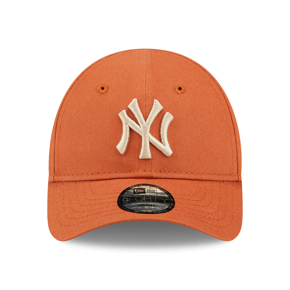 Gorra de béisbol bebé 9FORTY MLB League Essential New York Yankees de New Era - Naranja-Avena