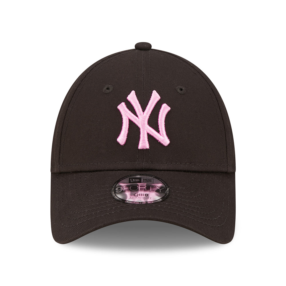 Gorra de béisbol niños 9FORTY MLB League Essential New York Yankees de New Era - Negro-Rosa