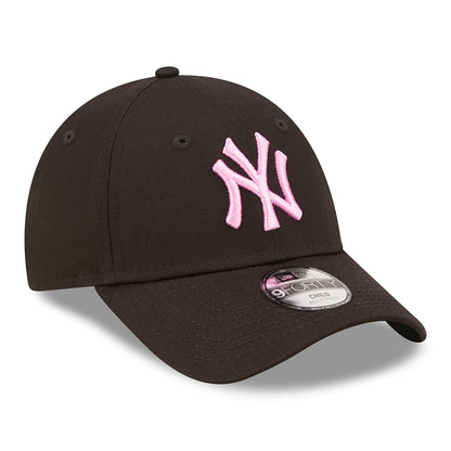 Gorra de béisbol 9FORTY MLB League Essential New York Yankees de New Era - Negro-Rosa