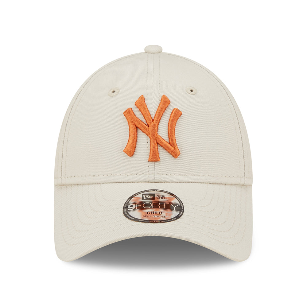 Gorra de béisbol niños 9FORTY MLB League Essential New York Yankees de New Era - Piedra-Ocre