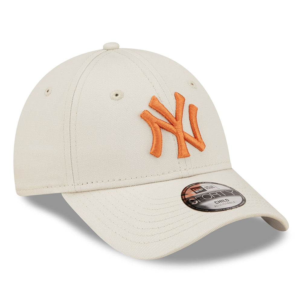 Gorra de béisbol niños 9FORTY MLB League Essential New York Yankees de New Era - Piedra-Ocre