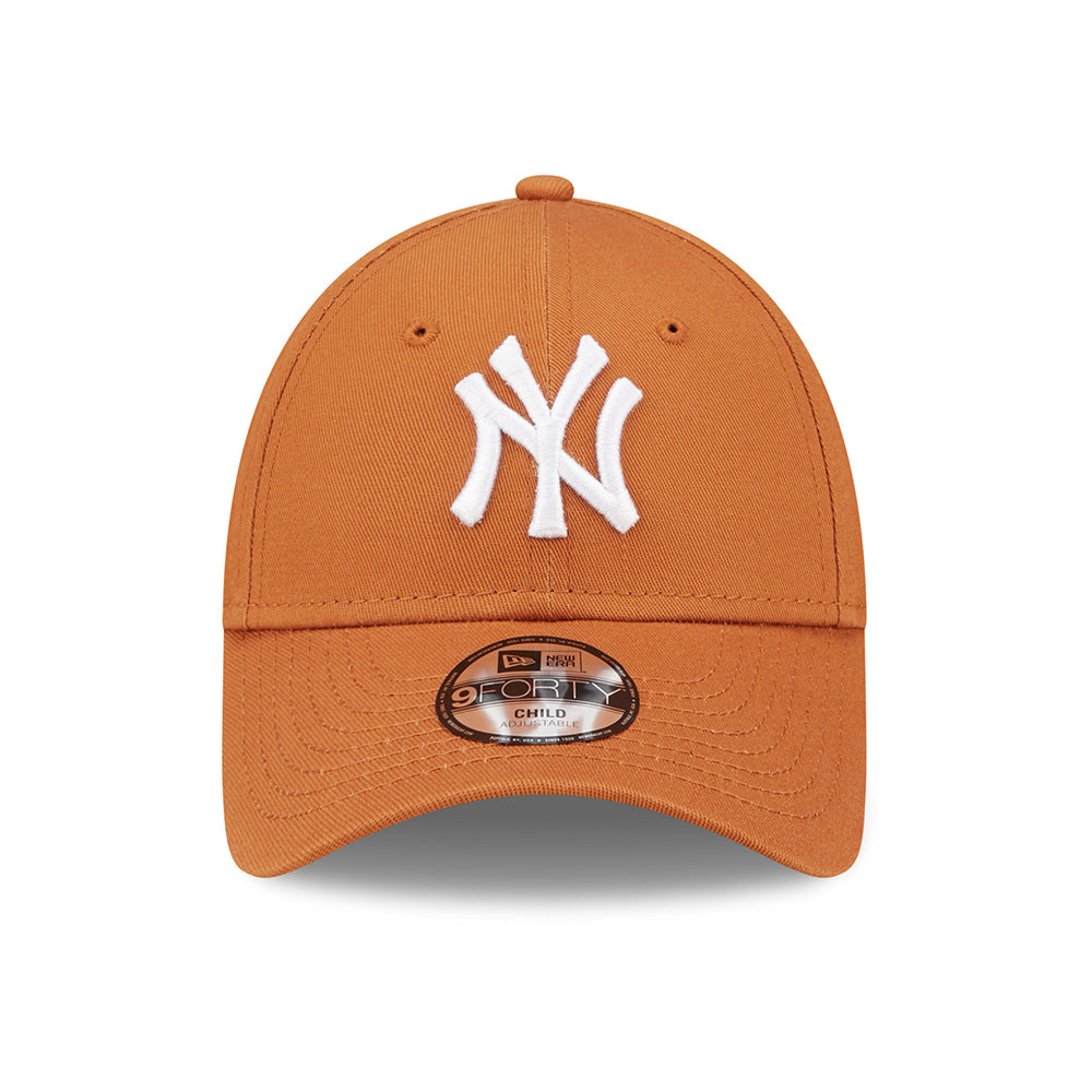 Gorra de béisbol niños 9FORTY MLB League Essential New York Yankees de New Era - Ocre-Blanco