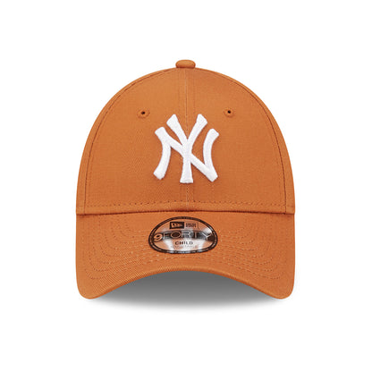 Gorra de béisbol niños 9FORTY MLB League Essential New York Yankees de New Era - Ocre-Blanco