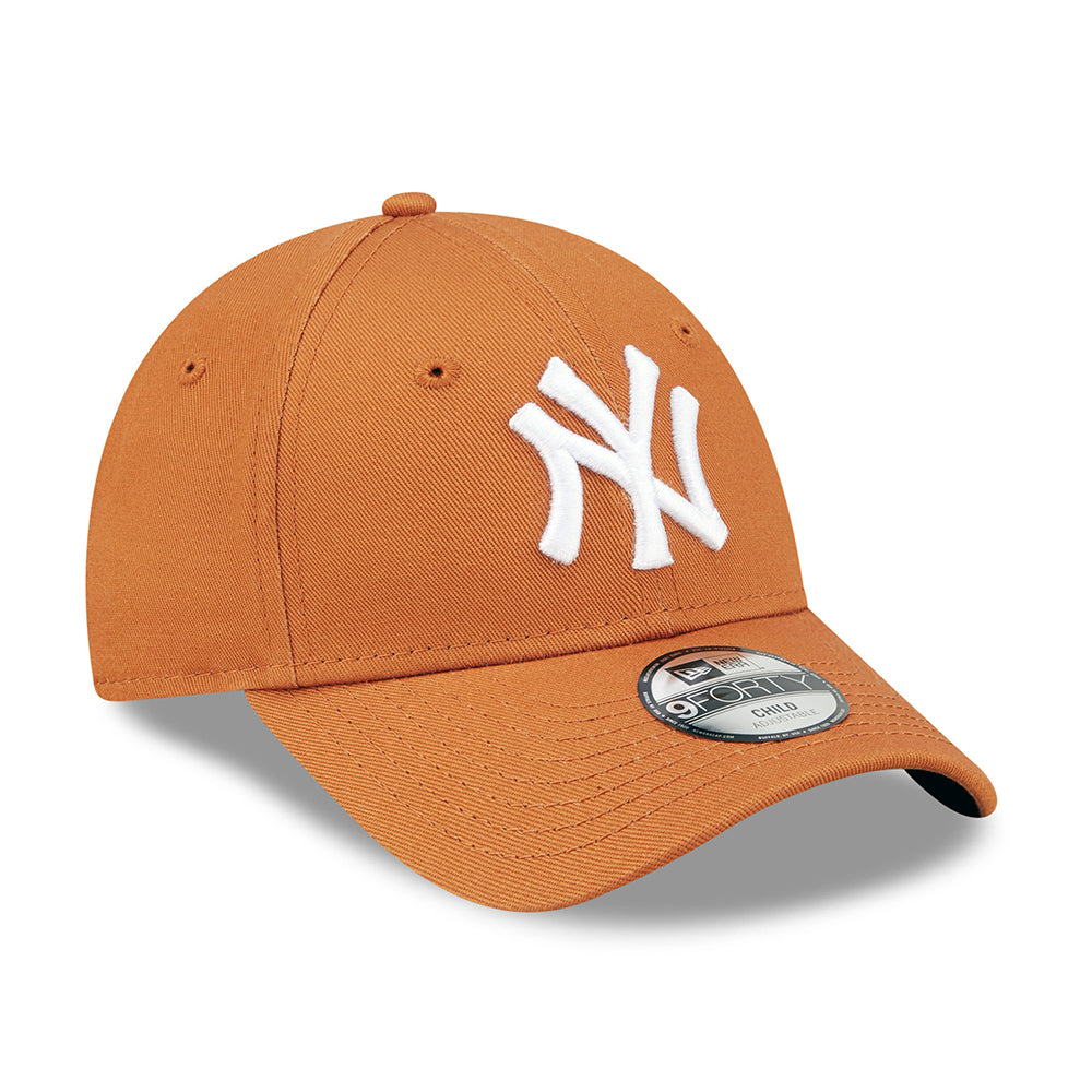 Gorra de béisbol niños 9FORTY MLB League Essential New York Yankees de New Era - Ocre-Blanco