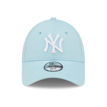 Gorra de béisbol 9FORTY MLB League Essential New York Yankees de New Era - Azul Claro-Blanco