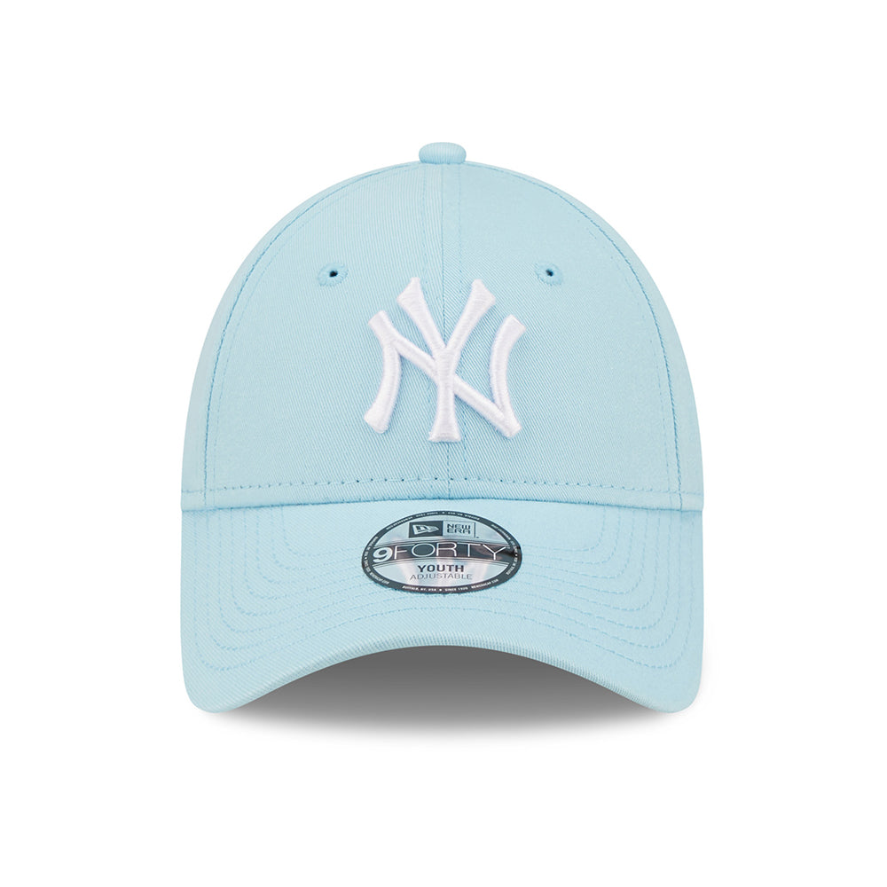 Gorra de béisbol niños 9FORTY MLB League Essential New York Yankees de New Era - Azul Claro-Blanco