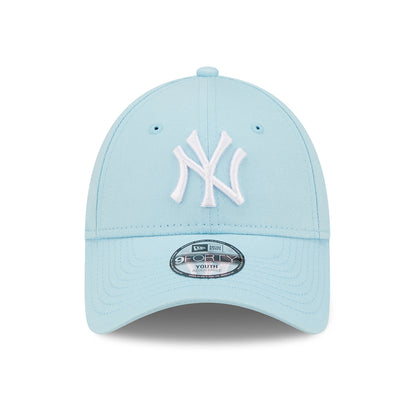 Gorra de béisbol niños 9FORTY MLB League Essential New York Yankees de New Era - Azul Claro-Blanco